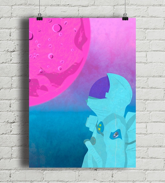 Image of Astronauta - plakat fine art, giclee