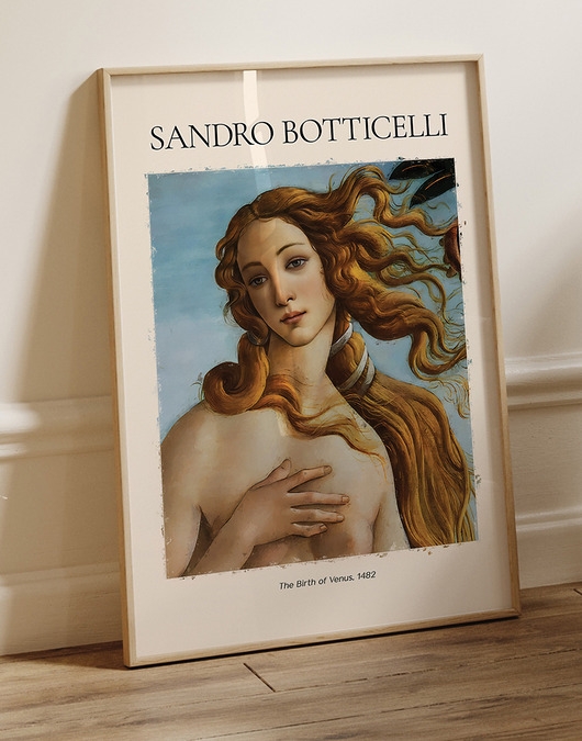 Image of Plakat Reprodukcja Sandro Botticelli - Narodziny Wenus