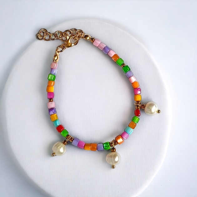 Image of Pakamera Bransoletka : summer collection :: muszla i perły