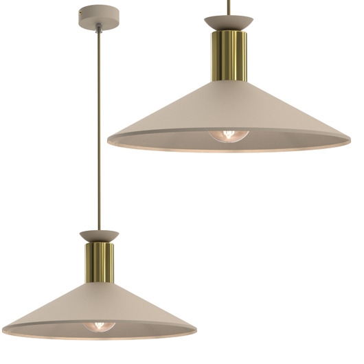 Image of Pakamera Kaszmirowa lampa sufitowa z dużym kloszem 36 cm