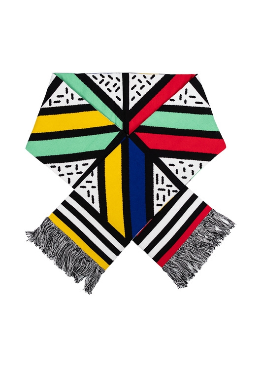 Image of Pakamera Pop art geometryczny szalik bawełna organiczna Kabak