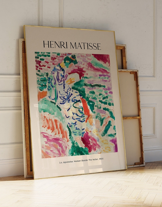 Image of Plakat Reprodukcja Henri Matisse - La Japonaise: Woman beside the Water