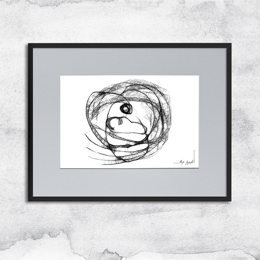 Image of Pakamera Grafika z ramką - nr 36 - matka