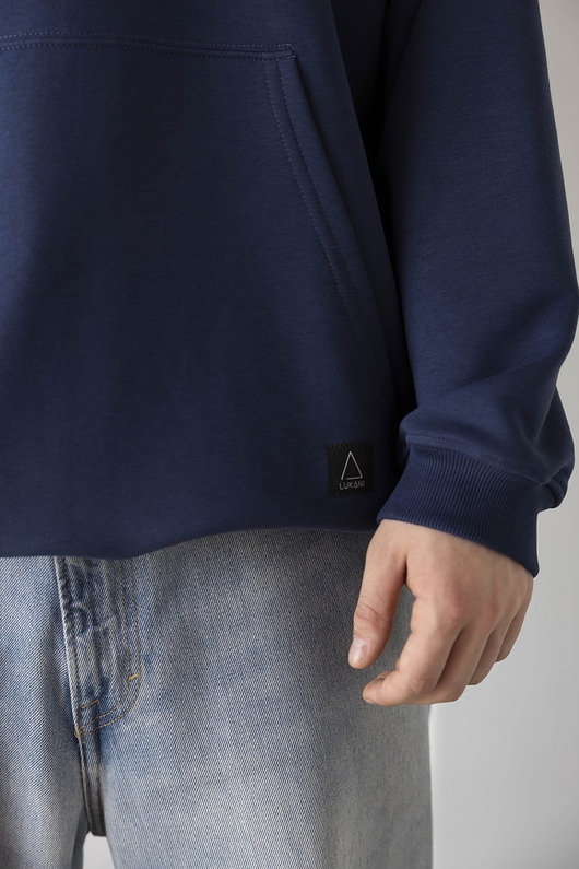 Image of Pakamera Bluza z kapturem OVERSIZE Flow Navy