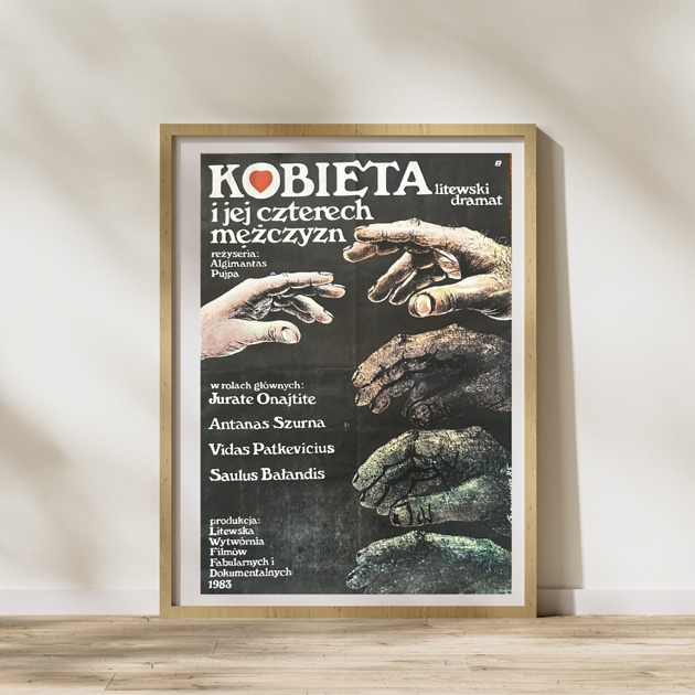 Image of Pakamera Plakat do filmu KOBIETA I JEJ CZTERECH MĘŻCZYZN, aut. Zygmunt Gornowicz, 1983