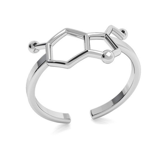 Image of Pakamera Pierścionek SEROTONINA- srebro