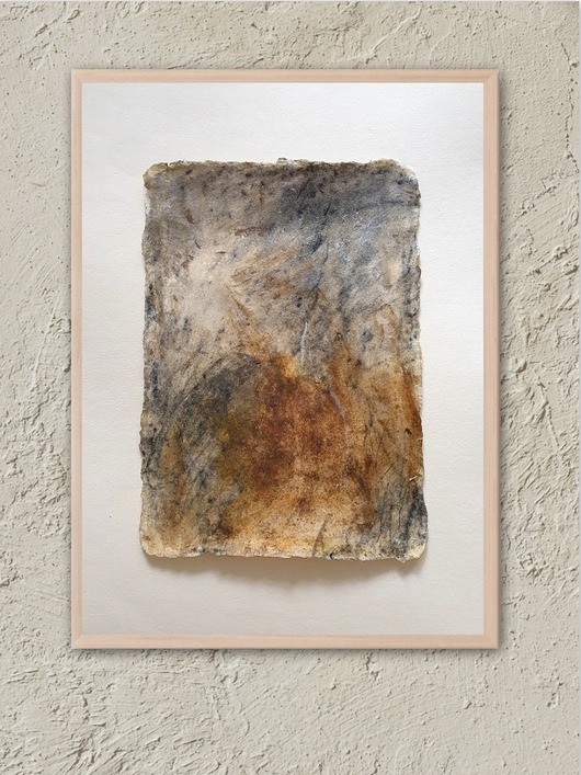 Image of Abstrakcja wabi sabi nr 04, pigmenty ziemne, akryl