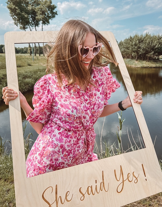 Image of Fotoramka na wieczór panieński - She said Yes!