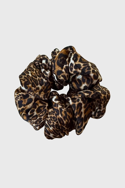 Image of Pakamera Gumka do włosów panterka Scrunchie Medium Georgina