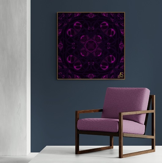 Image of Pakamera Bubble lace 12, autorski graficzny obraz