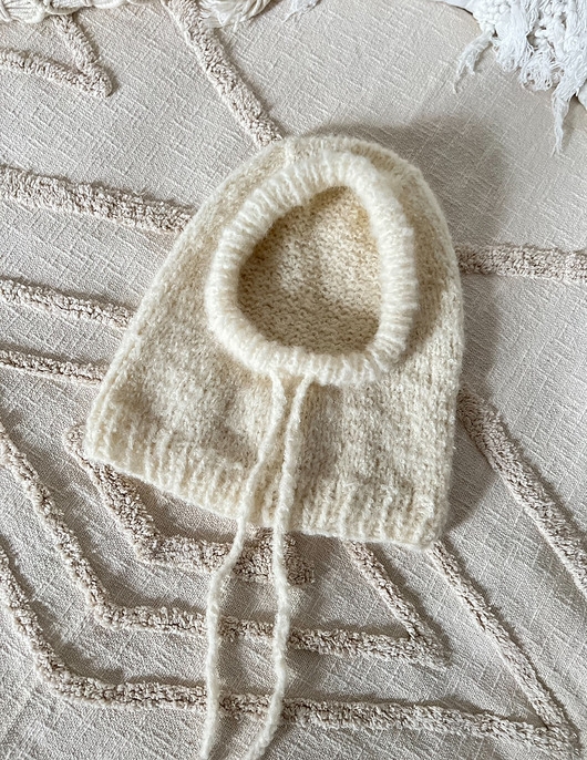 Image of Kremowa balaclava boucle