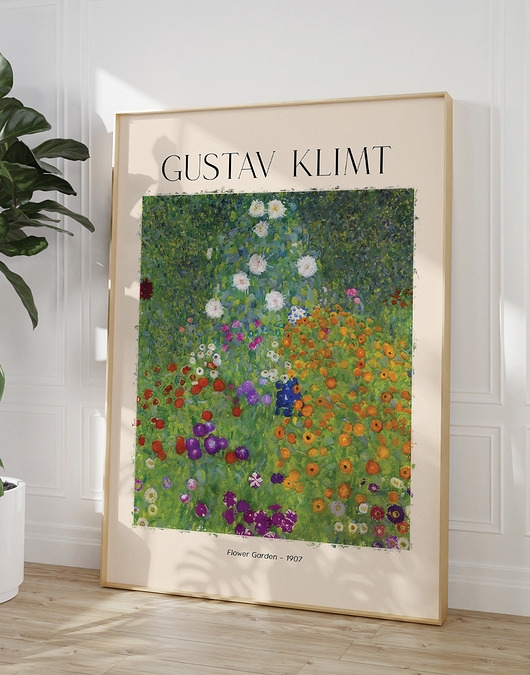 Image of Plakat Reprodukcja Gustav Klimt - Flower Garden