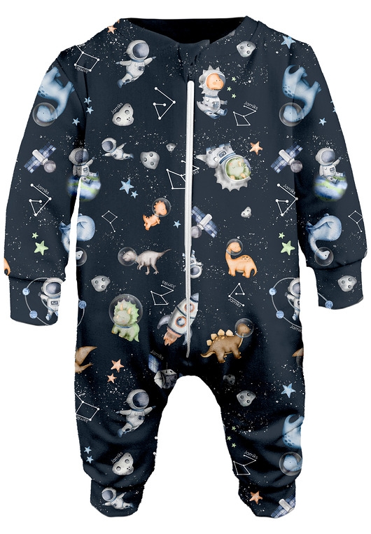 Image of Pakamera Niemowlęcy rampers bambusowy JORUNN galaxy