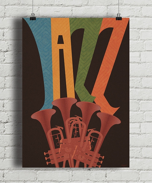 Image of Pakamera Jazz - plakat fine art