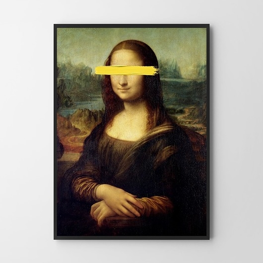 Image of Plakat Mona Lisa z paskiem