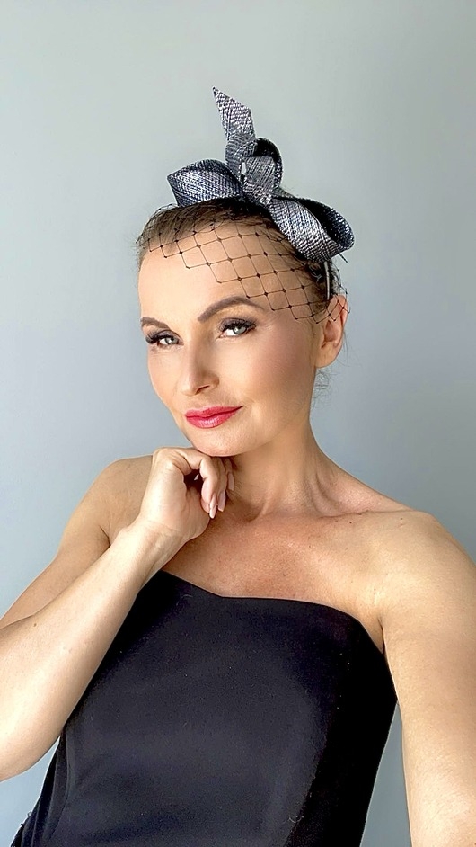 Image of Pakamera Fascynator Petra CZARNY BROKAT inne kolory