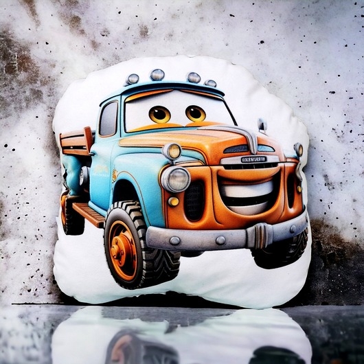 Image of Poduszka samochód przytulanka autko maskotka auto pluszowe auto