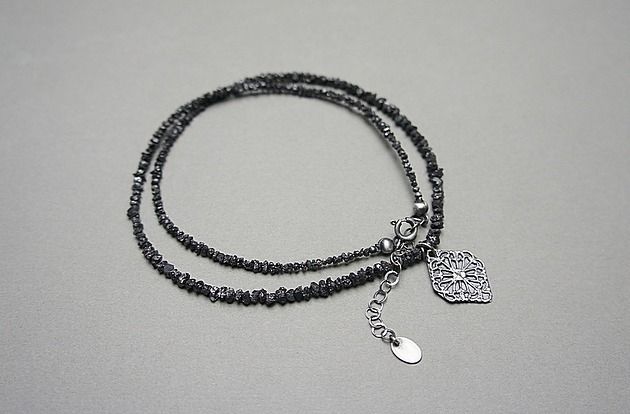 Image of Pakamera Diamonds /black/ choker naszyjnik