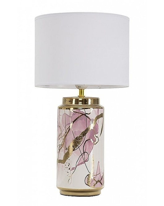 Image of Lampa Stołowa Lampa Stojąca Ceramiczna Glam Rosa