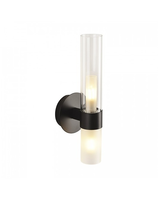 Image of Pakamera Lampa Ścienna Kinkiet Ścienny Candle Black 31 cm