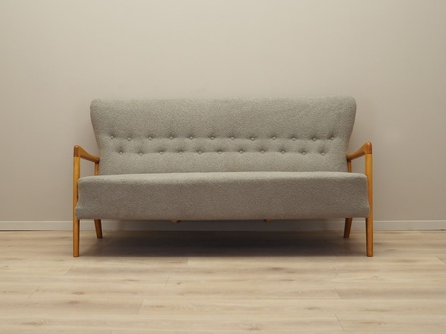 Image of Sofa bukowa, duński design, lata 60, Soren Hansen, Fritz Hansen