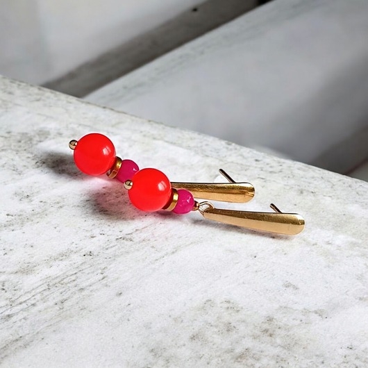 Image of Pakamera Kolczyki : FLUO summer collection :: 38mm