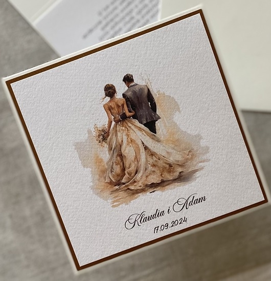 Image of Pakamera Kartka ślubna z personalizacją, W9a