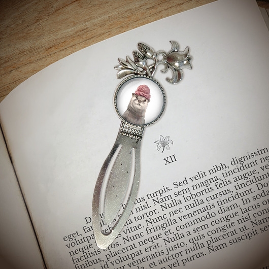 Image of Pakamera Zakładka do książki - Wydra - lilia