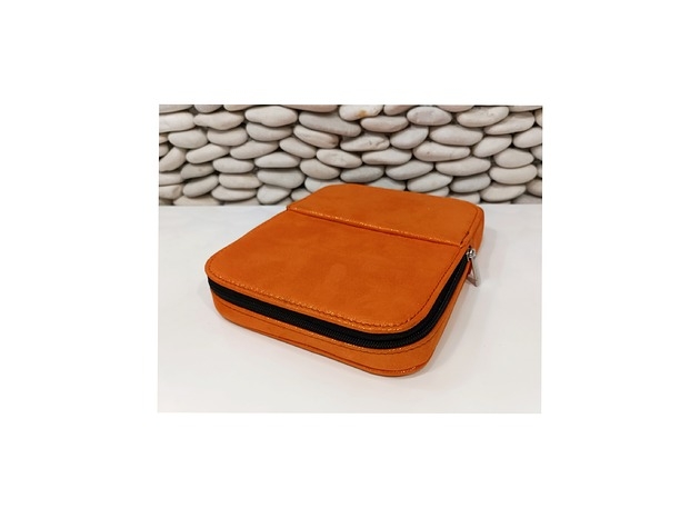 Image of Pakamera Etui na pióra na sześć sztuk orange skóra