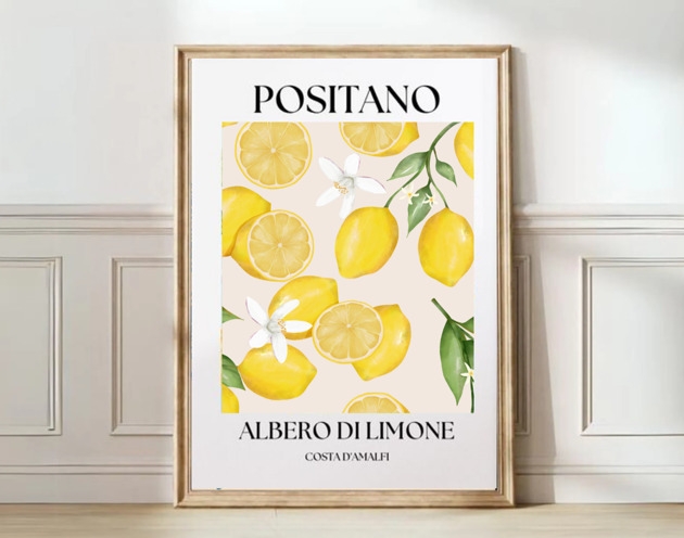 Image of Pakamera TRAVEL POSTER Positano Amalfi Włochy dekoracja ścienna