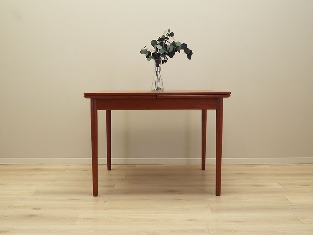 Image of Pakamera Stół tekowy, duński design, lata 70, produkcja: Dania