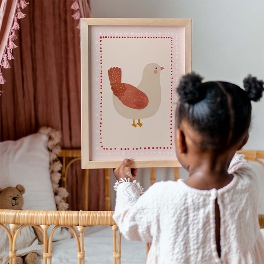 Image of Pakamera Plakat Słodki Ptaszek - Plakaty Na Ścianę Dla Dzieci