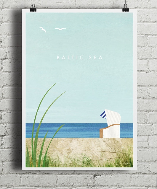Image of Morze Bałtyckie - plakat vintage art giclee