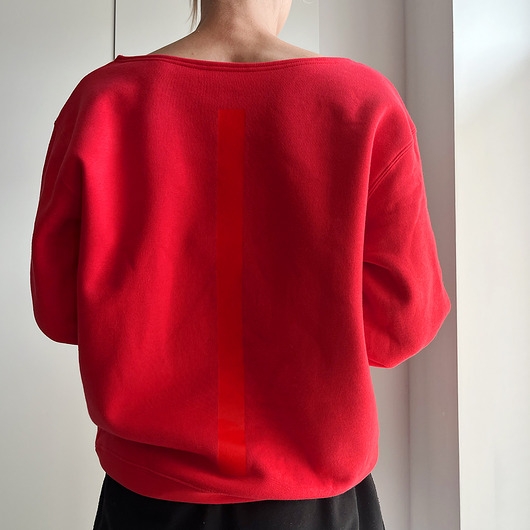 Image of Kreska Tył Czerwona Oversize Bluza Max