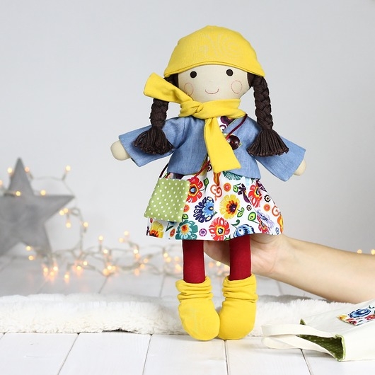 Image of lalka folkowa z kompletem ubrań
