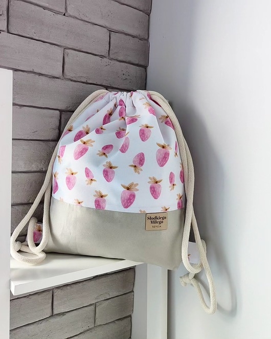 Image of Pakamera Worko-plecak dziecięcy Strawberry Lihgt