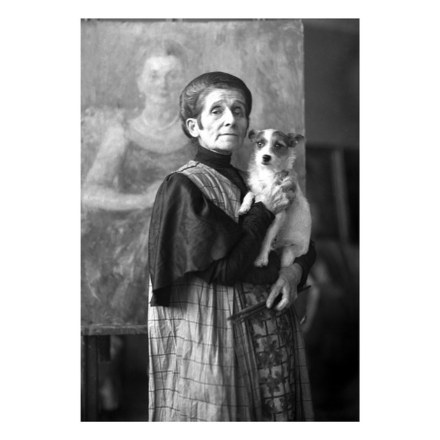 Image of Pakamera Kartka Premium - Vintage Kraków, portret Olgi Boznańskiej