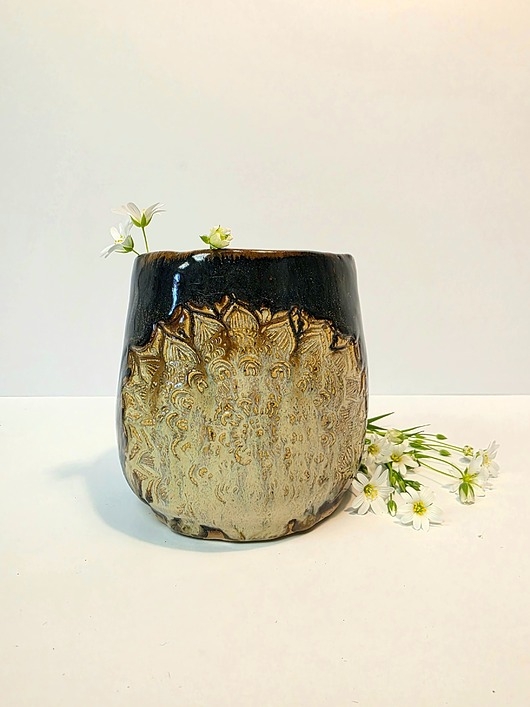 Image of Pakamera Kubek , pojemnik ceramiczny, do Yerba mate