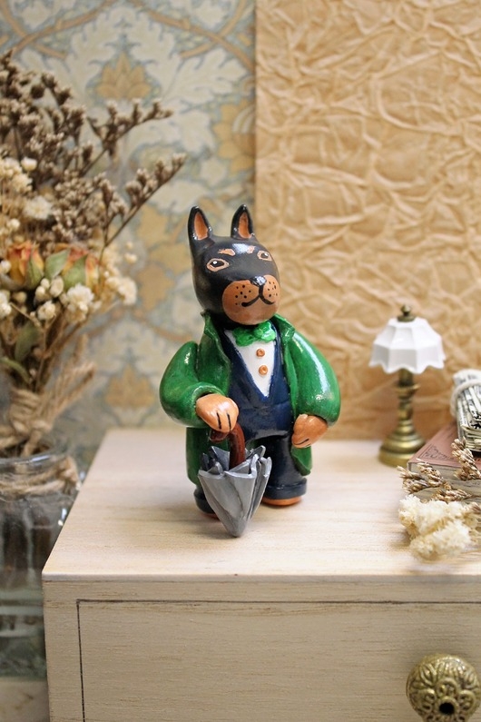 Image of Pakamera Doberman dżentelmen