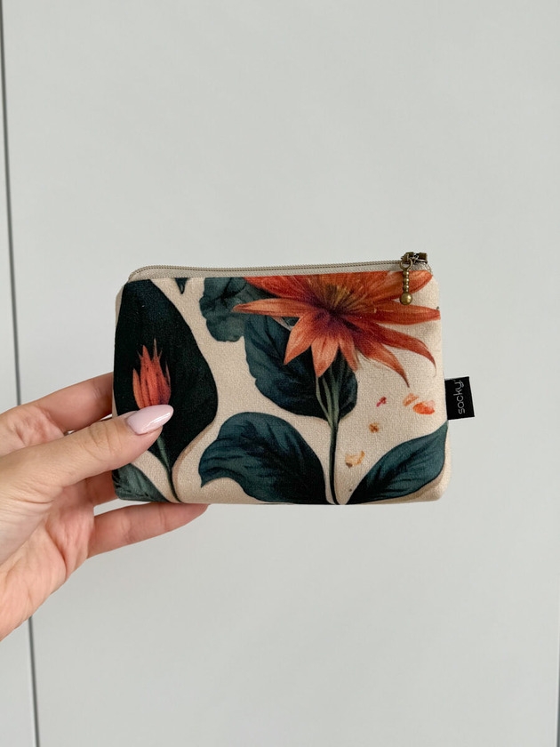 Image of Card holder welur tropic