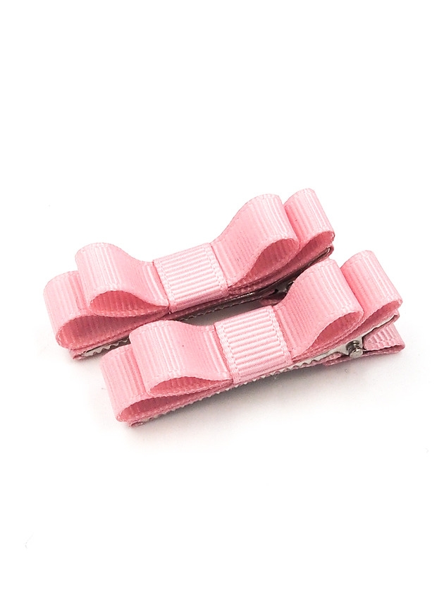 Image of Pakamera Spinki do włosów kokardki różowe peony pink