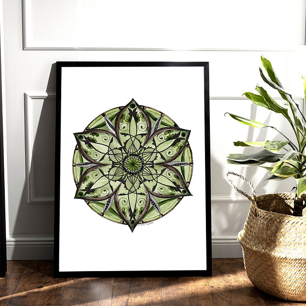 Image of Pakamera Mandala - 2 zielona