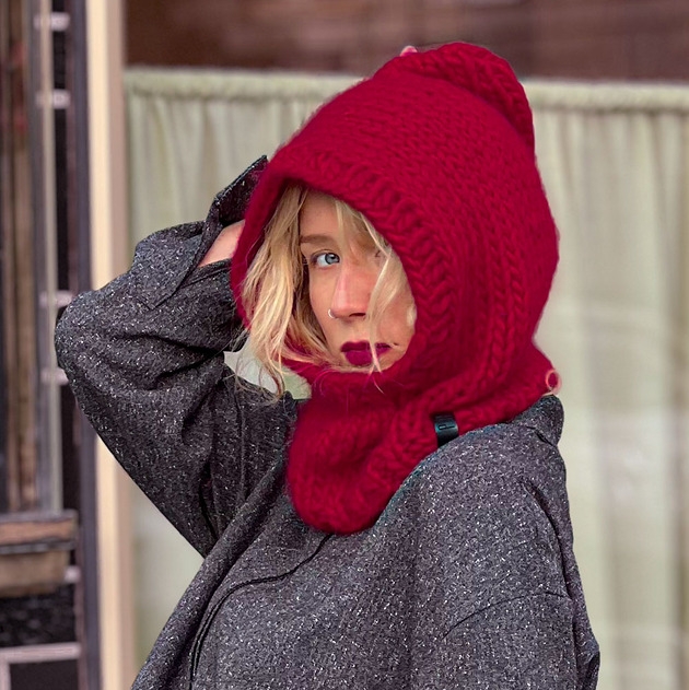 Image of 100% MERINO balaclava kapturek