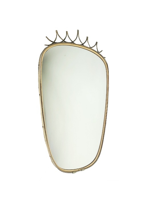 Image of Pakamera Lustro w stylu rockabilly z lat 60.
