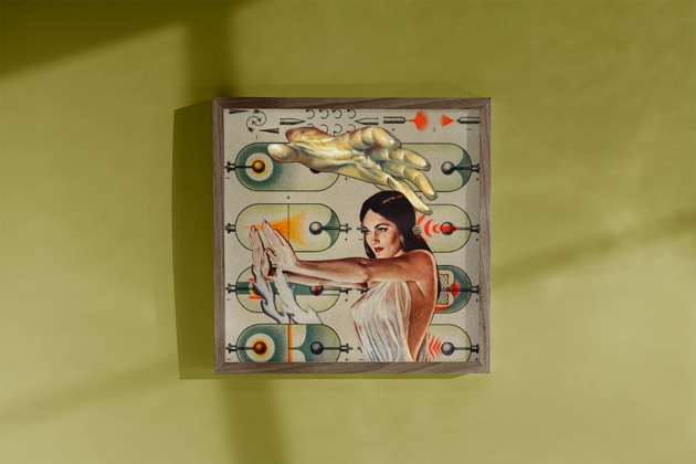Image of Grafika kolaż / plakat dekoracyjny abstrakcja feminizm boho