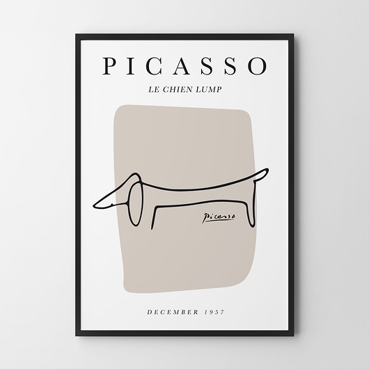 Image of Pakamera Plakat Picasso Pies