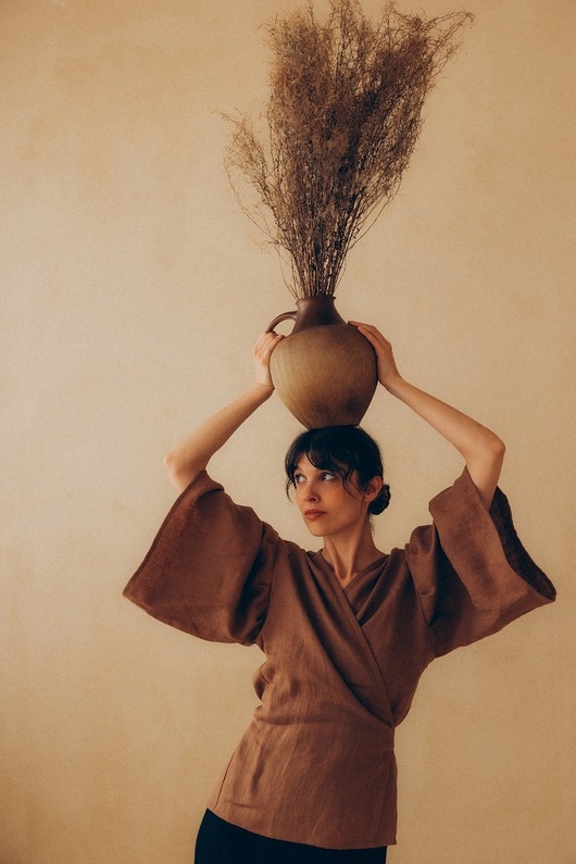 Image of Pakamera ORAH wrap linen kimo