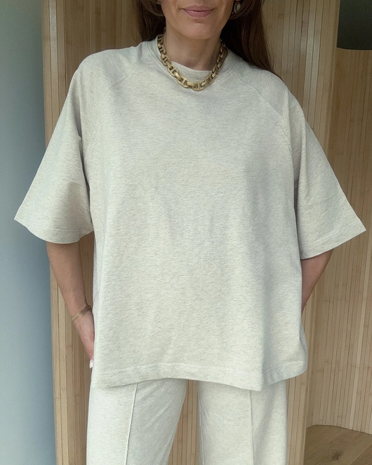 Image of Pakamera T-shirt Chillout mocca melange neck