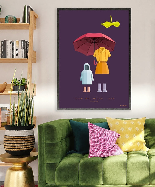 Image of Pakamera Plakat Totoro - anime Ghibli