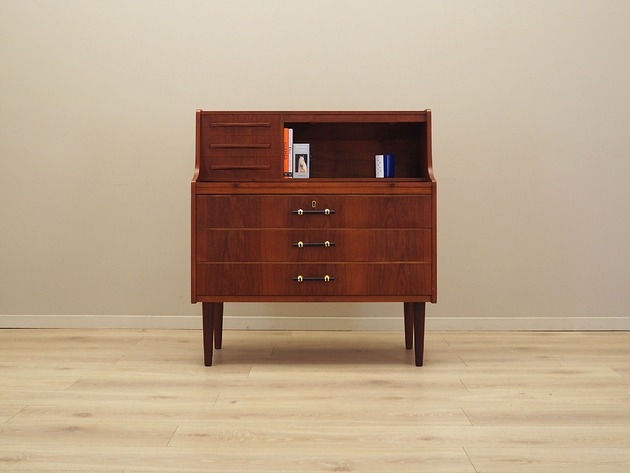 Image of Pakamera Sekretarzyk tekowy, duński design, lata 70, produkcja: Dania